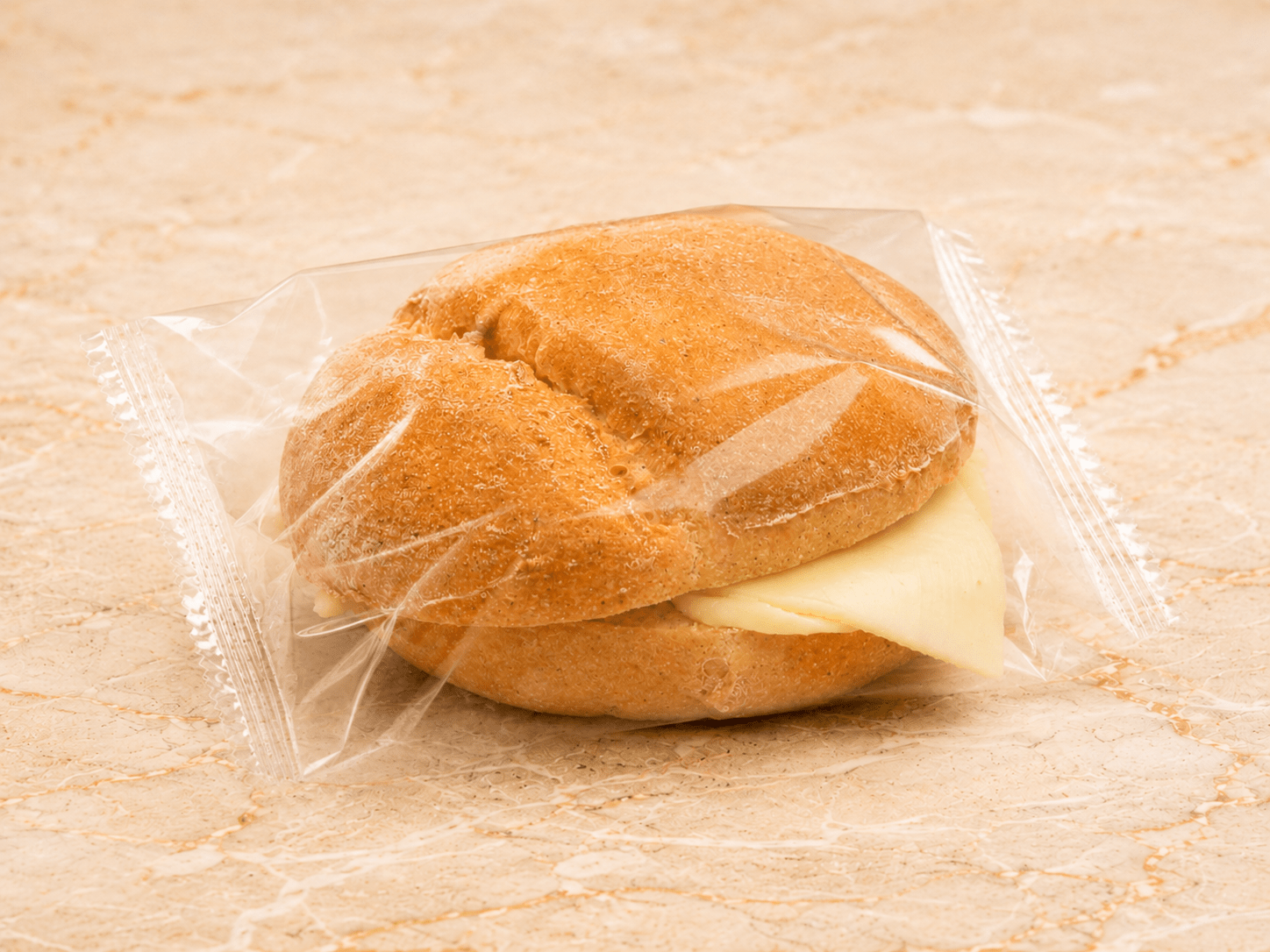 Gluten free sourdough roll with cheese