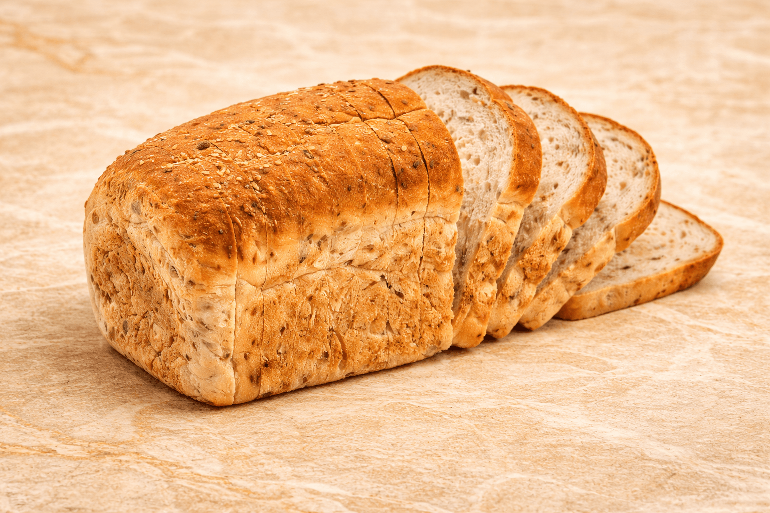 Gluten free loaf with sunflower and linseeds