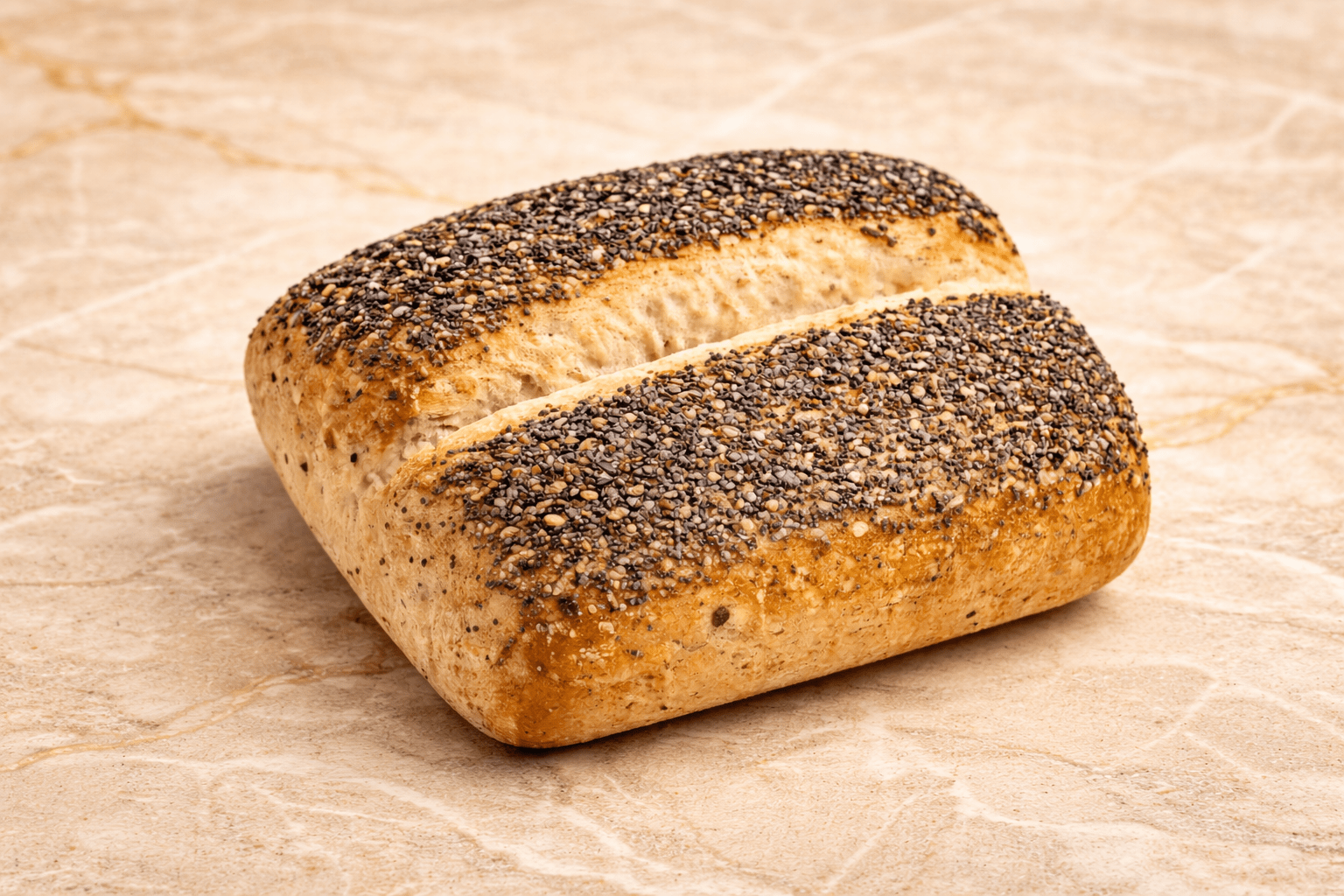 Gluten free rustic chia roll